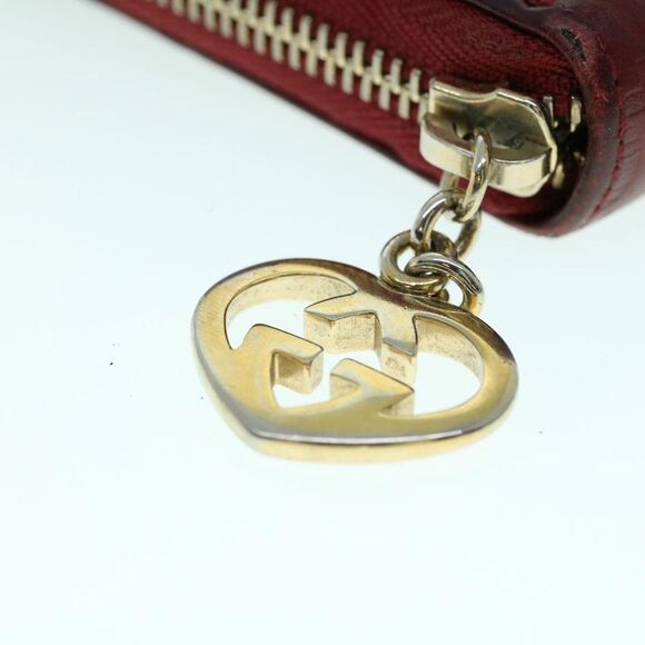 Pre Loved GUCCI GG Canvas ssima Long Wallet Wine Red 282477 Auth 54060 - Picture 8 of 10